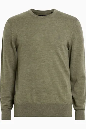AllSaints Sweter AllSaints Mode z wełny merino z okrągłym dekoltem2X-L