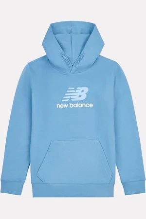 New Balance Kids French Terry Stacked Logo 100% Cotton Hoodie122128 cm
