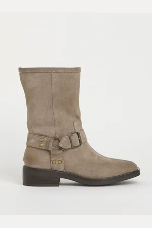 Simply Be Harness Buckle Boots In Wide Fiteu39