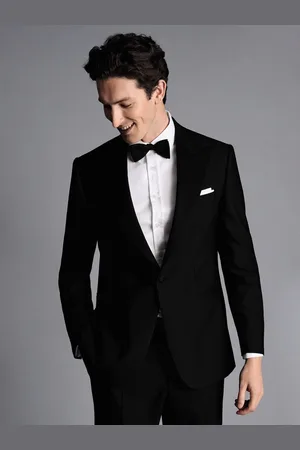 Charles Tyrwhitt Slim Fit Peak Lapel Dinner Suit: Jacket54 Regular (UK 44 R)
