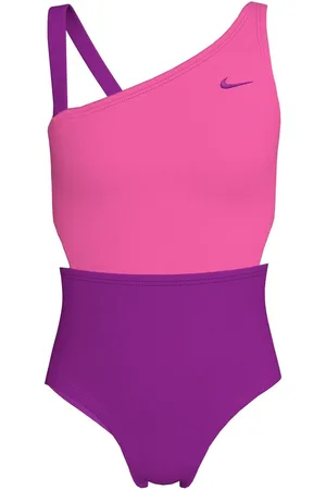 Nike Colour Block Asymmetrical Cutout Swimsuit146152 cm