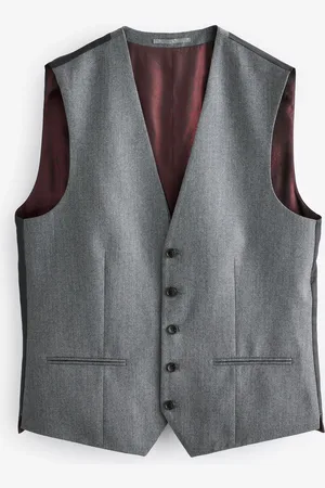Next Signature Zignone Flannel Suit Waistcoat52 Long (UK 42 L)