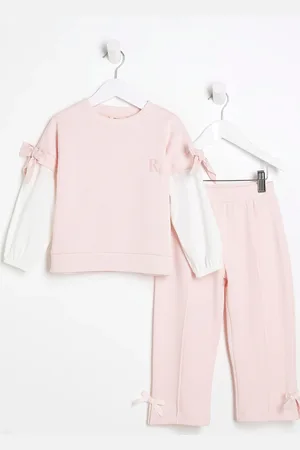 River Island Girls Hybrid Sleeve Sweat Set104110 cm