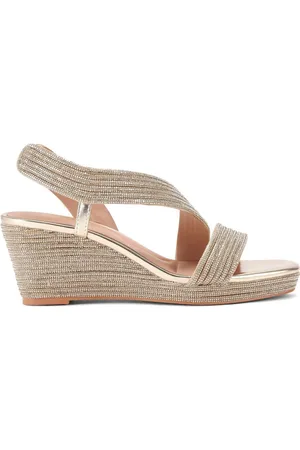 Carvela Gold Gala Wedge Jewel 70 SandalsEU 40 (UK 7)