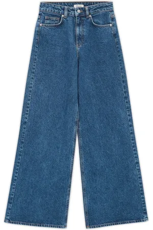 Albaray Blue Full Length Wide Leg Jeans40