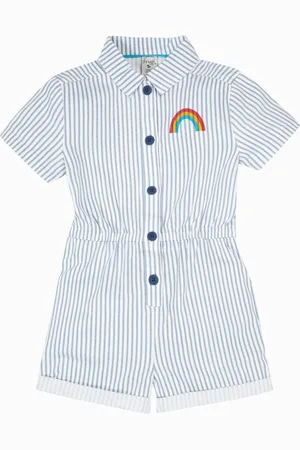 Frugi Blue 100% Organic Cotton Imogen Jumpsuit116122 cm