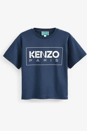 Kenzo Unisex Blue 100% Cotton Logo T-Shirt10 lat (140 cm)