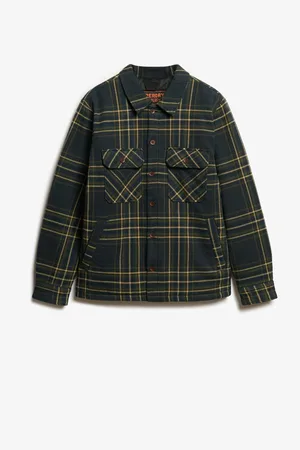 Superdry Koszula wierzchnia w kratę Surplus, 100% bawełnaM