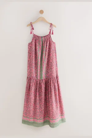 Next Strappy Drop Waist Tiered Maxi Dress52