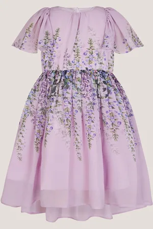 Monsoon Floral Print Flutter Sleeve Dress98104 cm