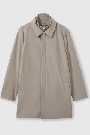 Reiss Logan Hybrid Removable Funnel Neck OvercoatM