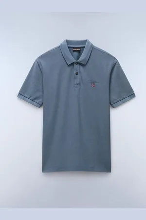 Napapijri Blue Elbas Short Sleeve 100% Cotton Polo ShirtXS