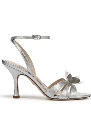 Sam Edelman Regular Fit Silver Joanna Strappy Heeled SandalsEU 41 (UK 8)