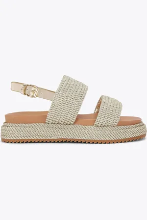 Kurt Geiger Gold Phoebe Sandalseu38