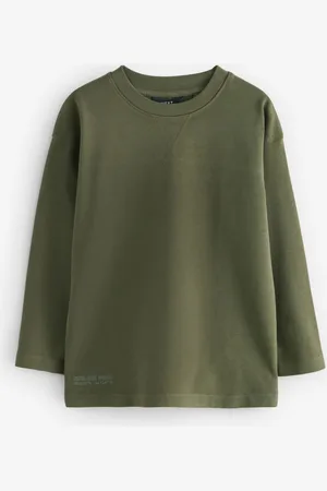 Next 100% Cotton Long Sleeve Heavyweight Washed T-Shirt (3-16yrs)7 lat (122 cm)