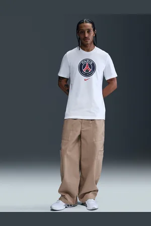 Nike 100% Cotton PSG Crest Graphic T-ShirtS