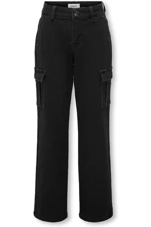 ONLY Black Cargo Straight Leg Jeans8 lat (128 cm)