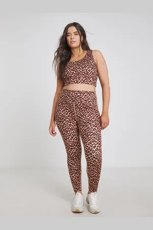 Simply Be Leopard Print Active Crop Top44