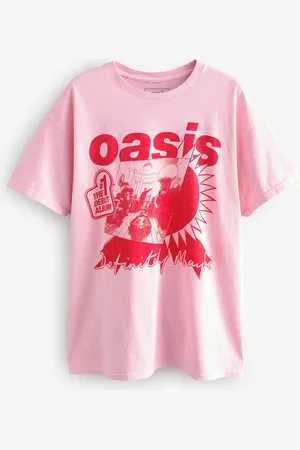 Next Koszulka o luźnym kroju z oficjalną licencjonowaną grafiką zespołu Oasis, w 100% z bawełnyXS