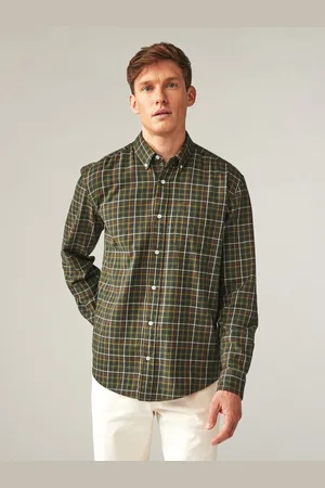 Next Check Long Sleeve 100% Cotton Oxford ShirtL