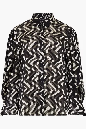 French Connection Satin Diandra Burnout TopL