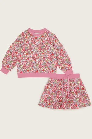 Monsoon Ditsy Floral Sweatshirt and Skort Set122128 cm