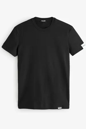 Dsquared2 Underwear Short Sleeve Stretch Cotton White Jersey Badge Logo T-ShirtS