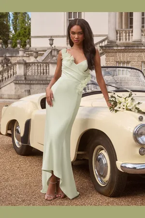 Lipsy London Bardot 3D Floral Trim Bridesmaid Dress42