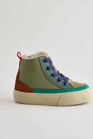 Next High Top Lace-Up Boots with Zip FasteningEU 33 (UK 1)