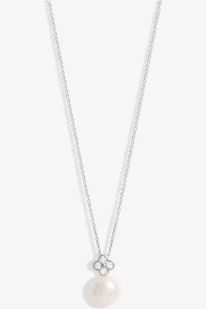 Simply Silver 925 Clover And Pearl PendantJeden