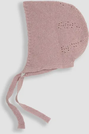 JoJo Maman Bébé Knitted Baby BonnetDo 3 miesięcy (50