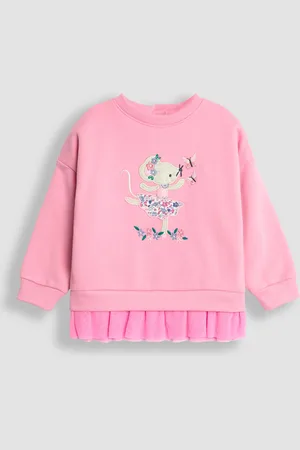 JoJo Maman Bébé Mouse Applique Broderie Collar Sweatshirt5
