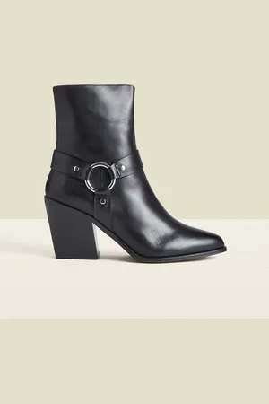 Sosandar Western Style Leather Bootseu355