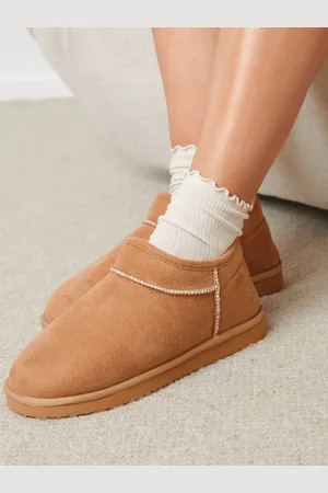 Threadbare Suede Faux Fur Lined Slipper BootsEU 42 (UK 7.5)