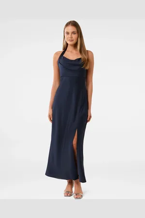 Forever New Alice Halter Neck Satin Maxi Dress40