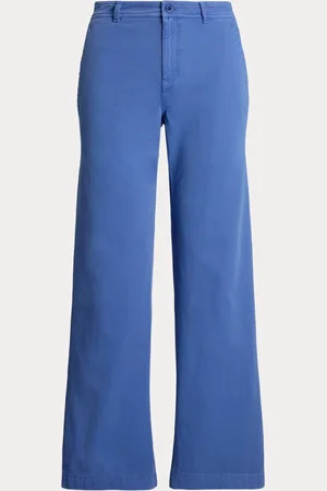 Ralph Lauren Mahkey Cotton Twill Wide-Leg Trousers42