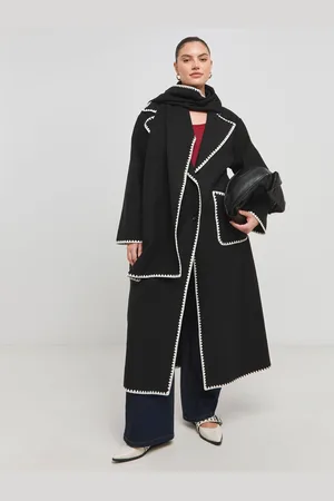 Simply Be Blanket Stitch Maxi Scarf Coat44