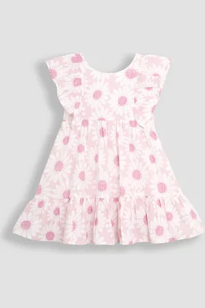 JoJo Maman Bébé Frill Back Summer 100% Cotton Dress8692 cm