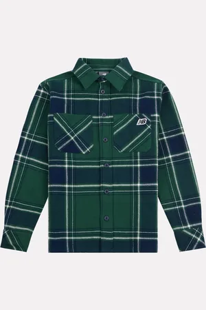 New Balance Boys 100% Cotton Premium Checked Shirt7