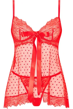 Ann Summers Bon Bon Babydoll And Thong Mesh SetS