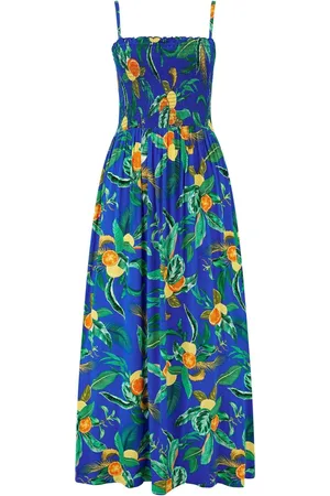 Pour Moi Strapless Shirred Bodice Woven Maxi Beach Dress44