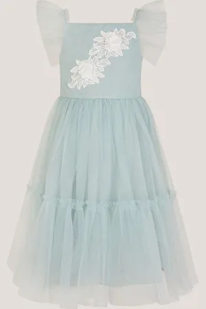Monsoon Eva Floral Embroidered Tulle Dress110116 cm