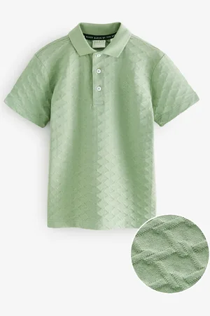 Ted Baker Textured 100% Cotton Polo Shirt128134 cm