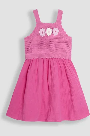 JoJo Maman Bébé Crochet & Cheesecloth Combo Summer Dress110116 cm