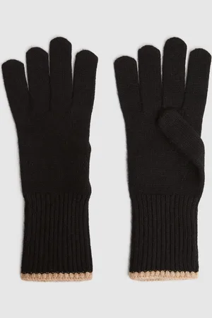 Reiss Hazel Wool Blend Contrast Trim GlovesJeden