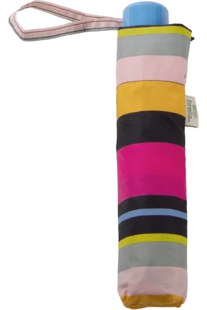 Totes Eco Supermini Magenta Block Stripe Print UmbrellaJeden