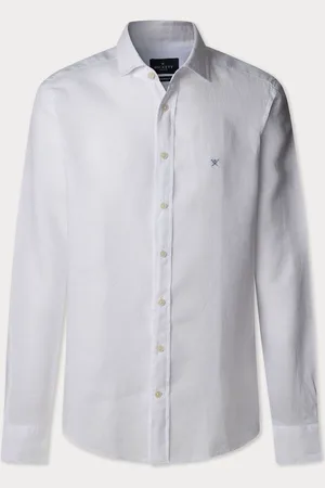 Hackett Tailored Fit Linen ShirtS
