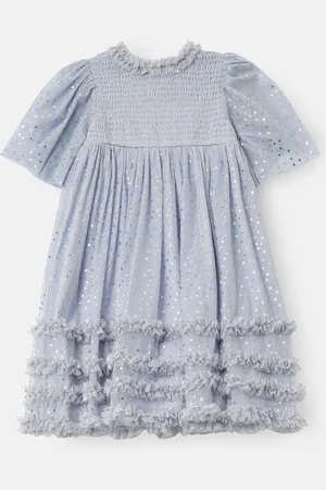 Angel & Rocket Xeni Foil Print Mesh Dress104110 cm