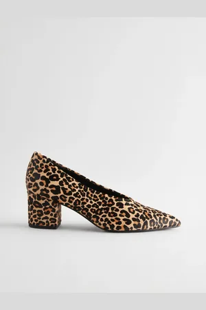 Next Forever Comfort Leather Point Toe Low Block HeelsEU 42 (UK 8)