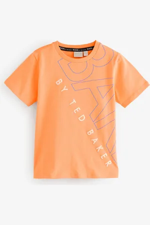 Ted Baker Orange Graphic Print 100% Cotton T-Shirt128134 cm